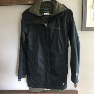 Columbia 3in1 rain coat